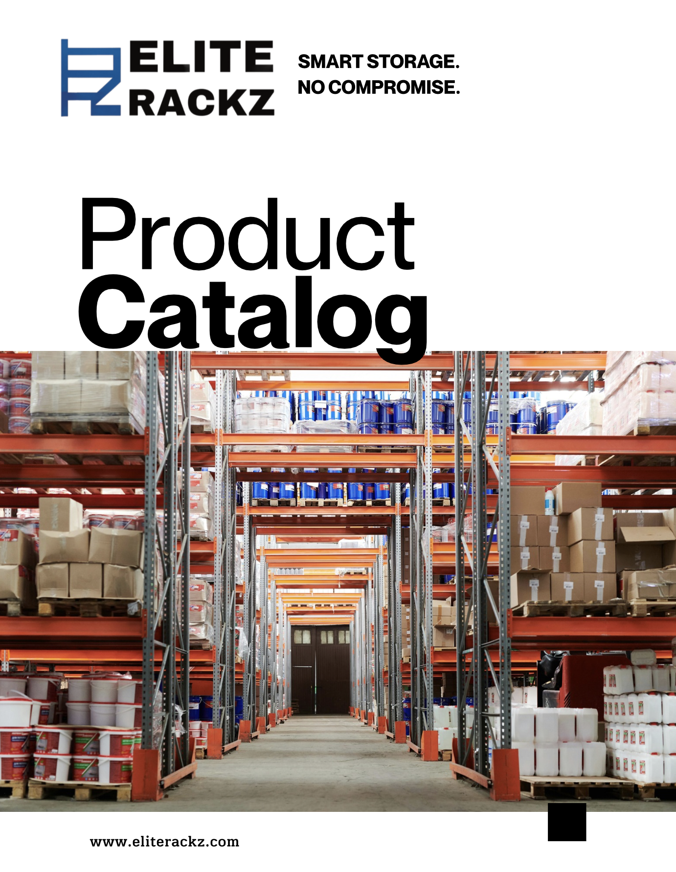 Elite Rackz Product Catalog — first page preview