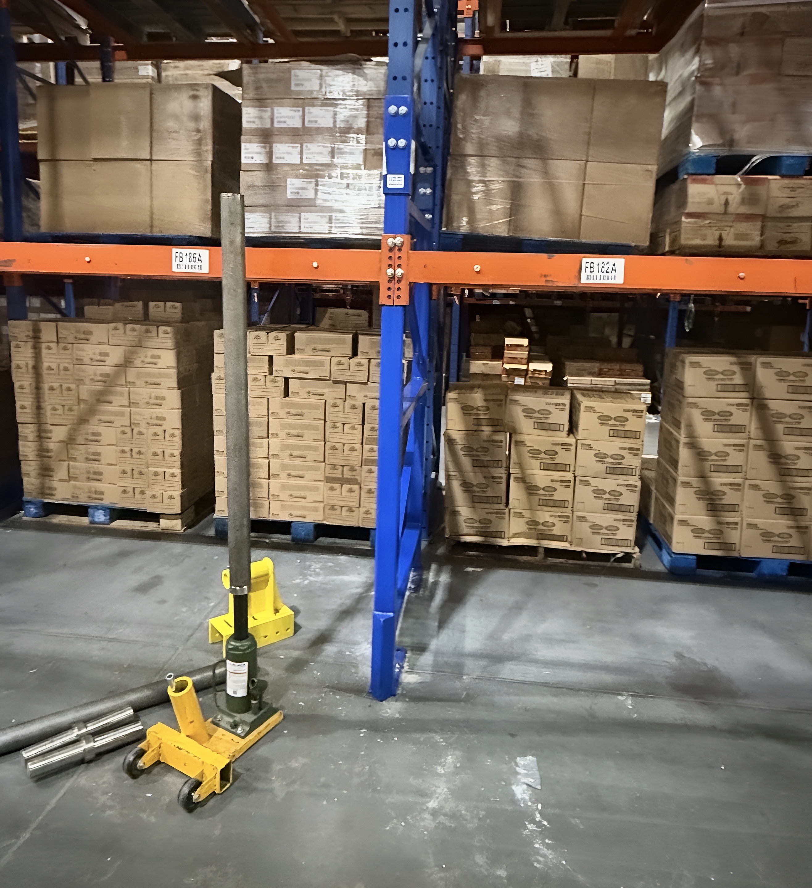 Rack repaired using custom engineered kit