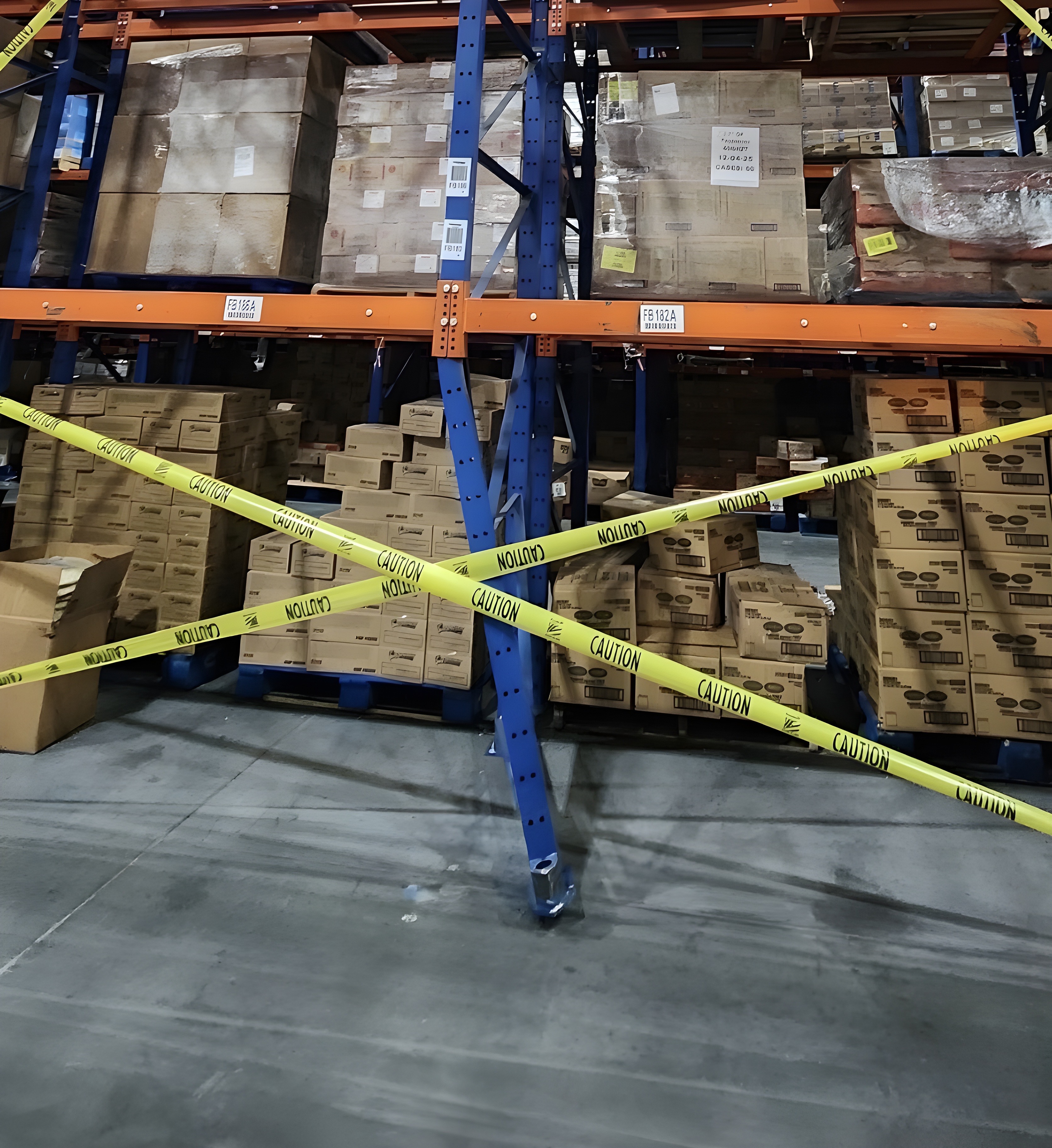 Critical rack damage before repair